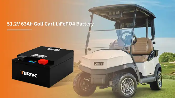 51.2V 63Ah 100A Golf Cart LiFePO4 Battery: Power & Cycles